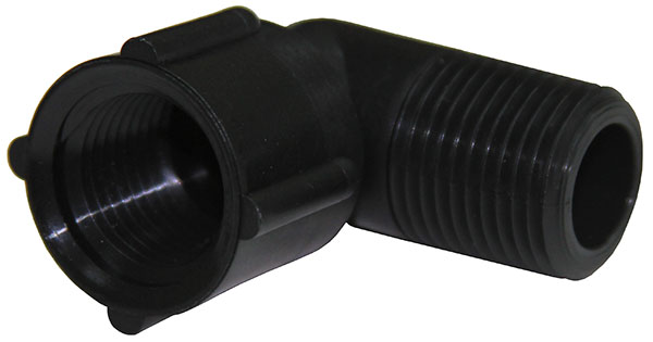 UPVC  Nylon & Polypro Fittings PVE112 1.1/2"BSP FEMALE EQUAL 90DEG PVC 