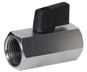 Mini Chrome Plated Brass Ball Valve | Polyconn