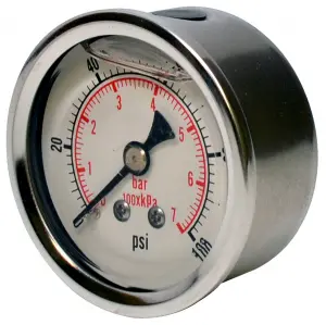 Glycerin Filled 2" Case Back Mount