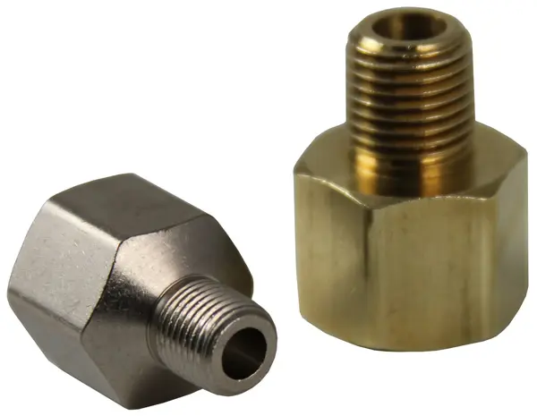 Adaptor Brass, Nickel Plated Brass