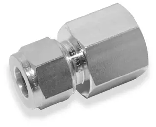 Female Connector Stainless Steel Compression