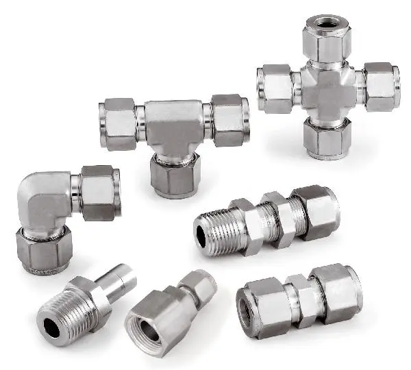 Stainless Steel Compression Fittings for Pneumatic Systems