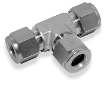 Union Tee Stainless Steel Compression Fitting