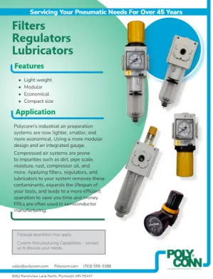 Filters, Regulators, Lubricators data sheet