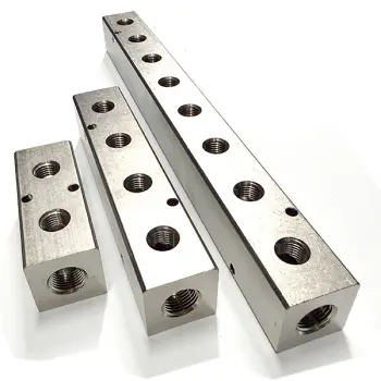 PCM20-250-04NPW | Pneumatic Manifold 2D Diagram