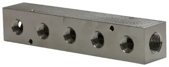 Large High Flow Wide Spaced NP Pneumatic Manifolds