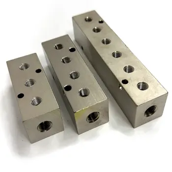 Large High Flow Nickel Plated Pneumatic Manifold