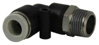 Transition Composite Male Elbow Swivel Metric x NPT Transition Composite Male Elbow Swivel Metric x NPT