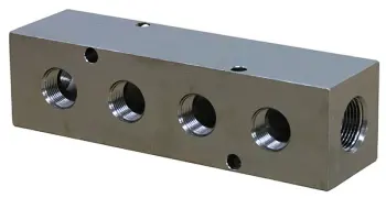 Large High Flow Nickel Plated Pneumatic Manifold